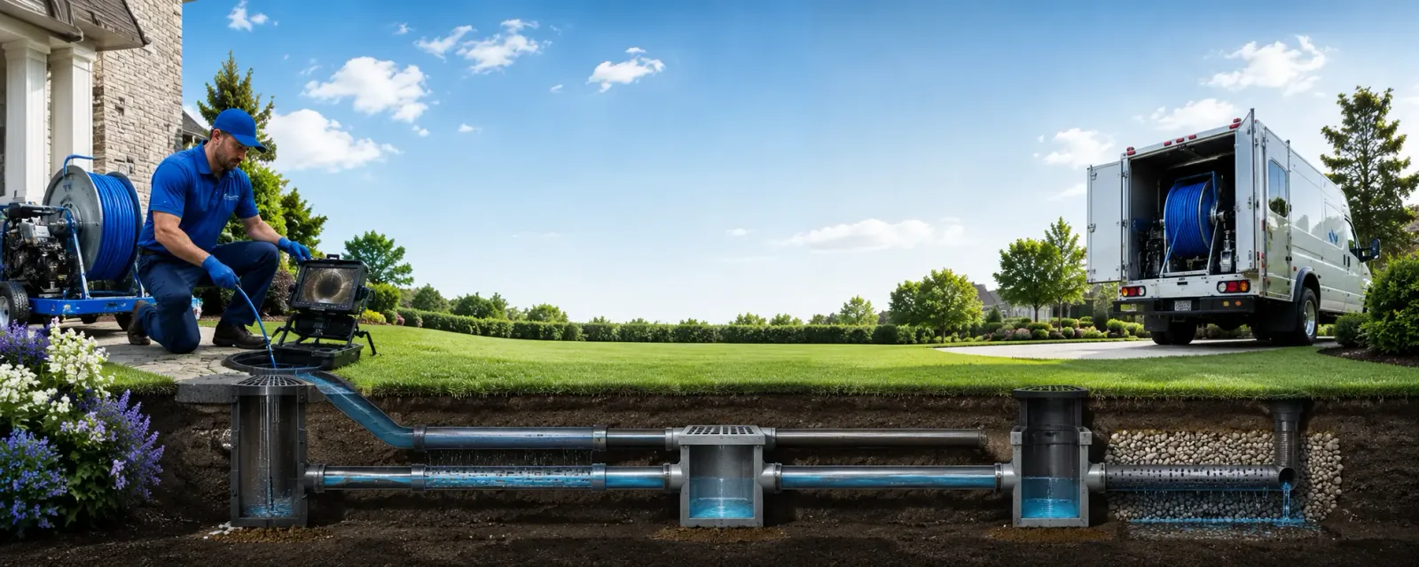 Outdoor drain cleaning information for Woodford, VA